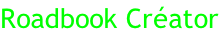 Roadbook Créator