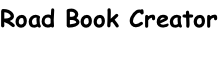 Road Book Creator